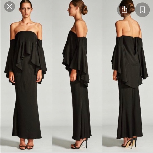 Shona Joy Cassiopea Layered Frill Maxi Dress Size 4. - Picture 1 of 9